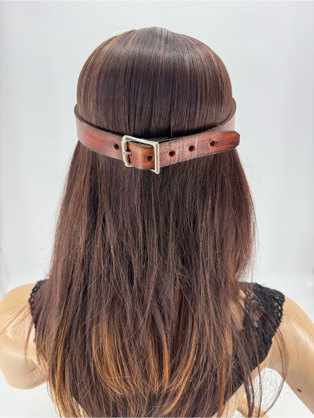 Vintage 70s Boho Hippie Groovy Western Tooled Leather Floral Sun Gambler Visor - Picture 7 of 15